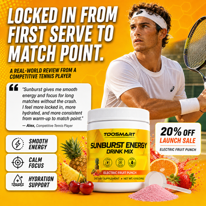 SUNBURST ENERGY DRINK MIX - ELECTRIC FRUIT PUNCH